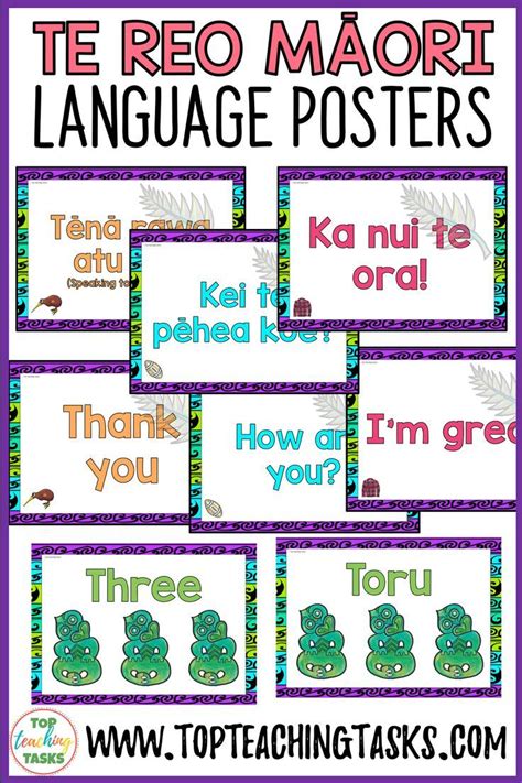 Te Reo Māori Greetings Introductions Farewells Classroom Display