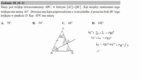 Dany Jest Tr Jk T R Wnoramienny Abc W Kt Rym Ac Bc K T Mi Dzy