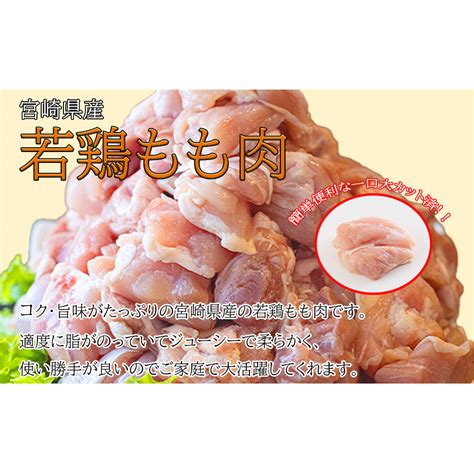 鶏肉 鶏 若鶏 もも肉 小分け カット済み 切身 冷凍 300g×10袋セット 合計3kg 冷凍 モモ 国産 鳥 肉 宮崎県産 一口カット