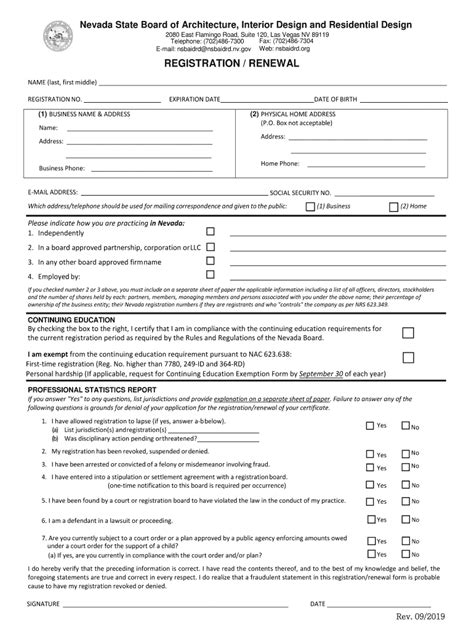 Nv Nsbaidrd Registration Renewal Fill Out And Sign Online Dochub