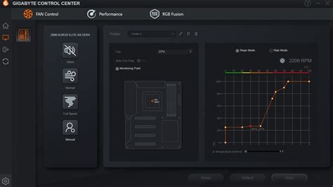 Gigabyte Control Center Fan Control - Can't Click Anywhere : r/gigabyte