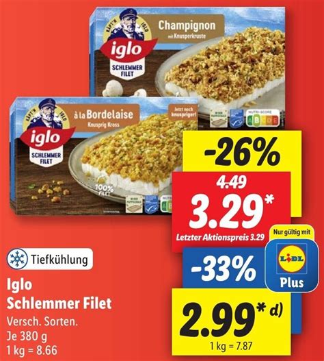 Iglo Schlemmer Filet G Angebot Bei Lidl