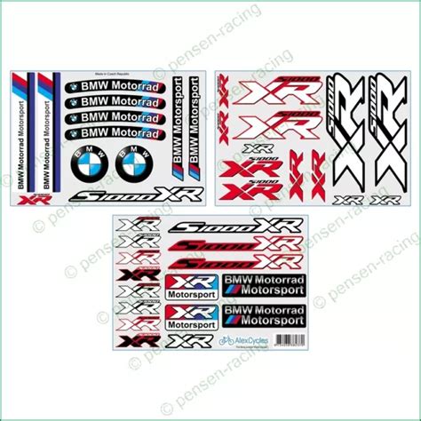 S1000XR BMW MOTORRAD Motorsport Rscing Laminated Decals Stickers Kit