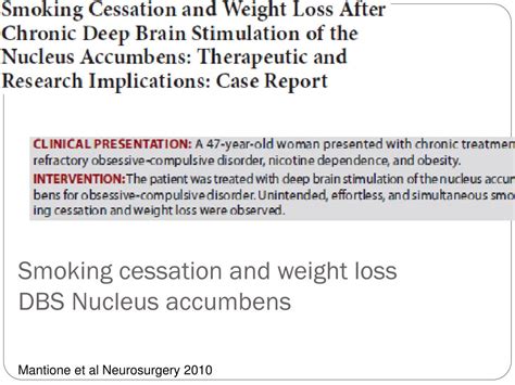 Ppt Deep Brain Stimulation For Addiction Powerpoint Presentation