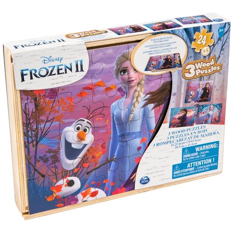 Disney Frozen Wooden Puzzles 3 Pack In Wood Storage Tray Assortment Smyths Toys Ireland