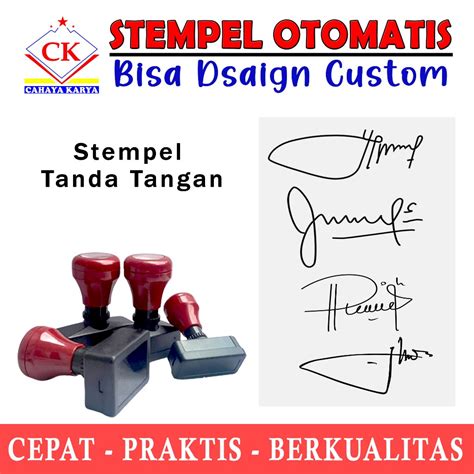 Jual Stempel Tanda Tangan Ttd Paraf Bisa Custom Shopee Indonesia