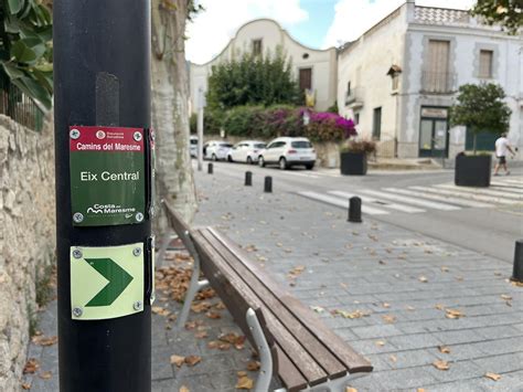 Senyalitzades les set etapes de litinerari turístic de lEix Central