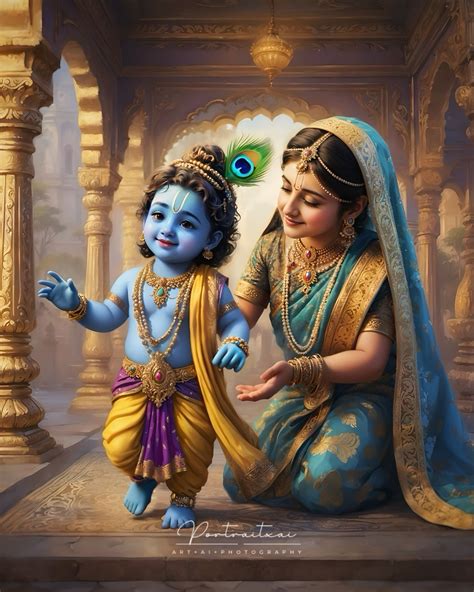 First steps of Krishna ️🥰 The Steps of divinity in Dvapara yuga ...