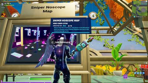 Playing Sniper Noscope Map Live Playing My Own Map In Matchmaking Dux Fortnite Youtube