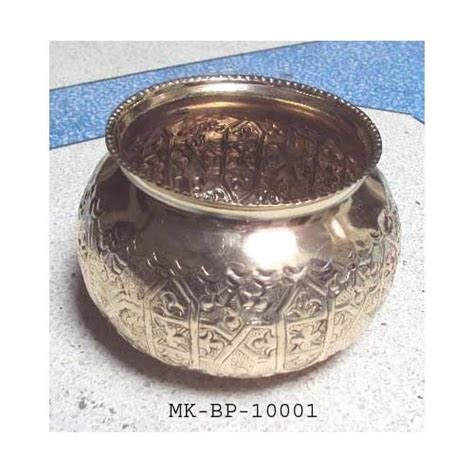 Polished Brass Pot Rs 100 Piece M K International Id 3097659897