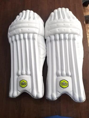 Enrobe Plain White Test Match Cricket Leg Guard Size Medium At Rs