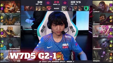 SN Vs V5 Game 1 Week 7 Day 5 LPL Spring 2021 Suning Vs Victory