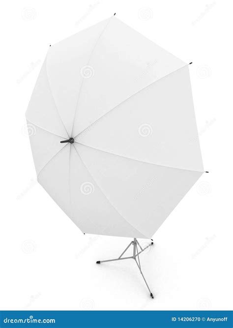 White Umbrella for Photography Stock Illustration - Illustration of render, equipment: 14206270