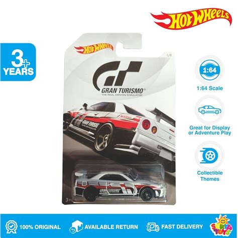 Jual Hot Wheels Gran Turismo Nissan Skyline GT R R White Shopee Indonesia