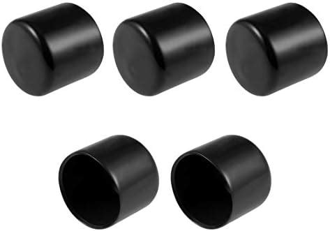 Sourcing Map 4pcs Rubber End Caps 38mm ID Vinyl Round End Cap Cover