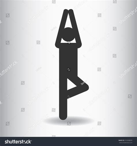 Tree Pose Stick Figure