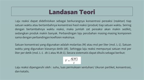 SOLUTION Pengaruh Suhu Dan Luas Permukaan Terhadap Laju Reaksi