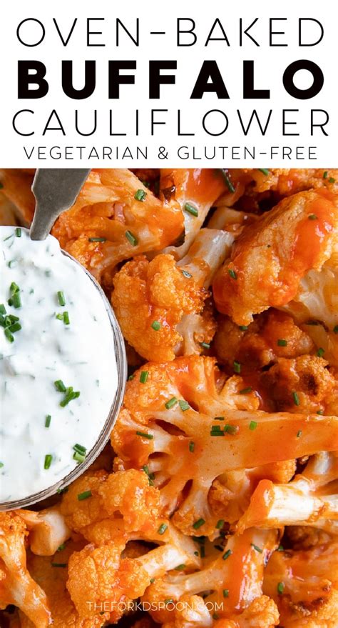 Baked Buffalo Cauliflower Recipe The Forked Spoon