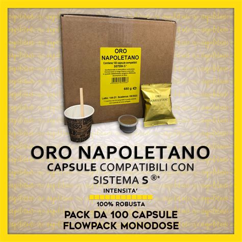 ORO NAPOLETANO Compatibili Sistema Chiuso S 100 Capsule Flowpack