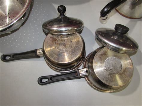 Lot Detail REVERE WARE FARBERWARE POTS PANS AND MORE