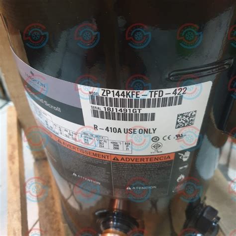 Compressor Copeland ZP144KFE TFD 422 SENTRA INDOKLIMA