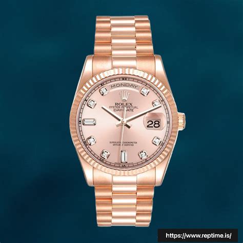 Replica Rolex Day Date 118235 36mm Men’s Automatic Rose Gold Tone For Sales Reptime