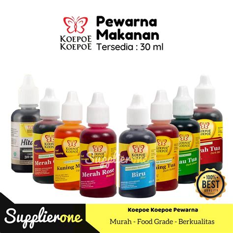 Jual Koepoe Koepoe Pewarna Makanan Pewarna Makanan Cair 30ml Bahan