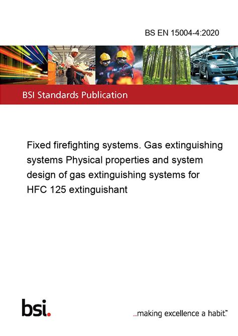 Bs En 15004 42020 Fixed Firefighting Systems Gas Extinguishing Systems Physical Properties And