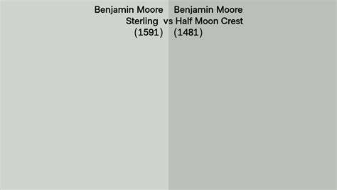 Benjamin Moore Sterling Vs Half Moon Crest Side By Side Comparison