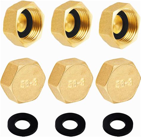 Brass Blanking Cap Inch Mm Pcs Brass Blanking Stop Caps