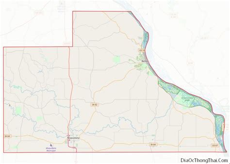 Map Of Jackson County Iowa Địa Ốc Thông Thái