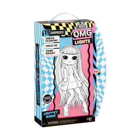 LOL Surprise OMG Lights Groovy Babe Fashion Doll With 15 Surprises