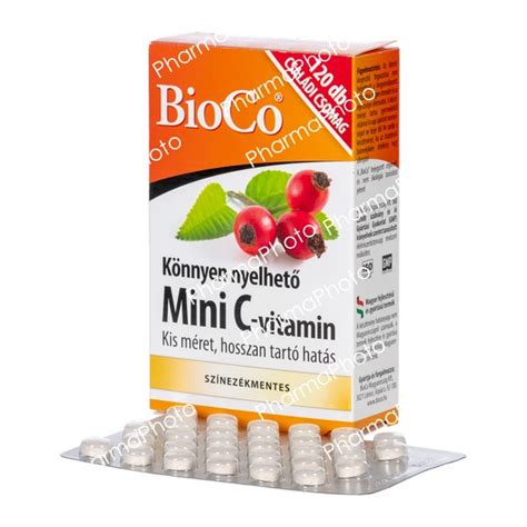 Gyógytermékek BioCo Mini C vitamin retard tabletta csipkebogyós 120x