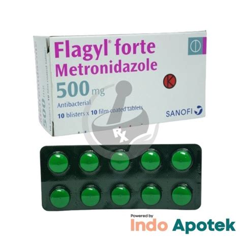 Jual Flagyl Forte 500 Mg 1 Blister Isi 10 Tablet Kab Tangerang