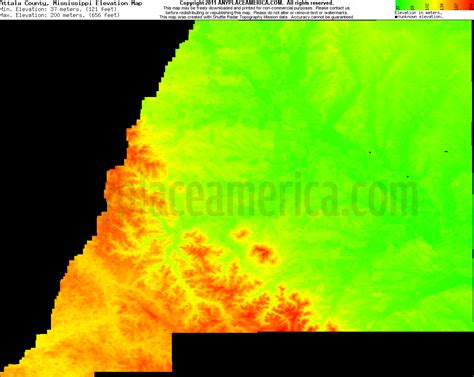 Free Attala County, Mississippi Topo Maps & Elevations