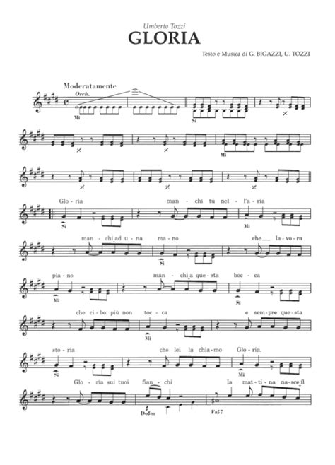 Gloria Sheet Music Easy Sheet Music