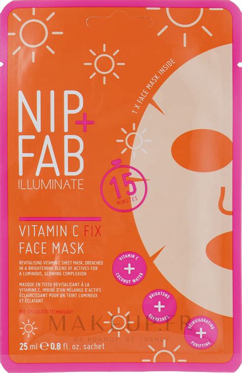 Masque Tissu Revitalisant La Vitamine C Pour Visage Nip Fab