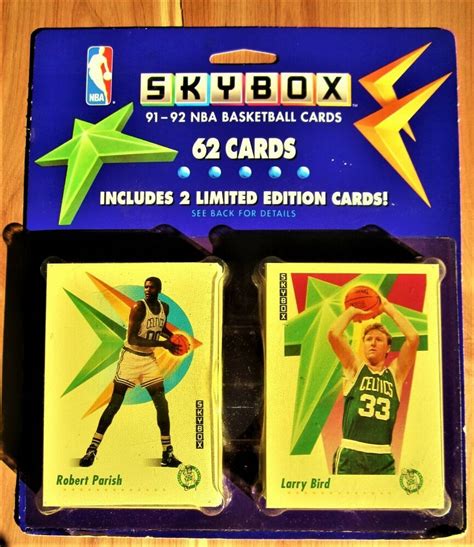 Skybox Basketball Blister Pack Celtics Larry Bird Parrish