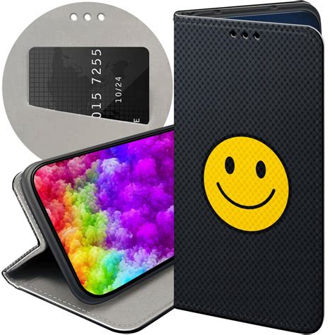 Etui Z Klapk Do Motorola Moto G Wzory U Miech Smile Emoji Futera