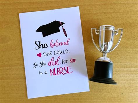 Printable Nurse Graduation Card Nurse Graduation Nursing Etsy