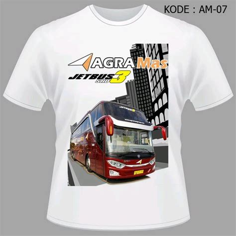 Jual Kaos Bus Agramas Tshirt Agra Mas Shd Jetbus Baju Jetbus