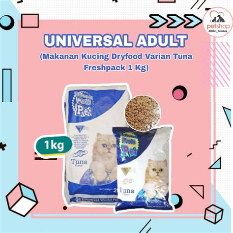 Jual Makanan Kucing Universal Adult Tuna Seafood Kg Frashpack