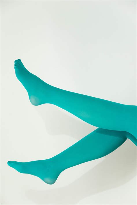 Pm 50 Den Tights Aqua Green Prag Copenhagen