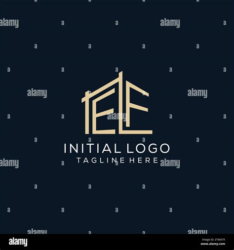 Initial Ef Logo Clean And Modern Architectural And Construction Logo