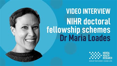 Maria Loades Nihr Doctoral Fellowship Youtube