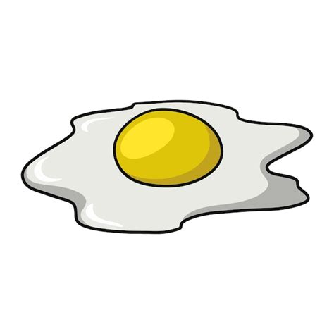 Premium Vector | Fried egg broken egg vector illustration in cartoon