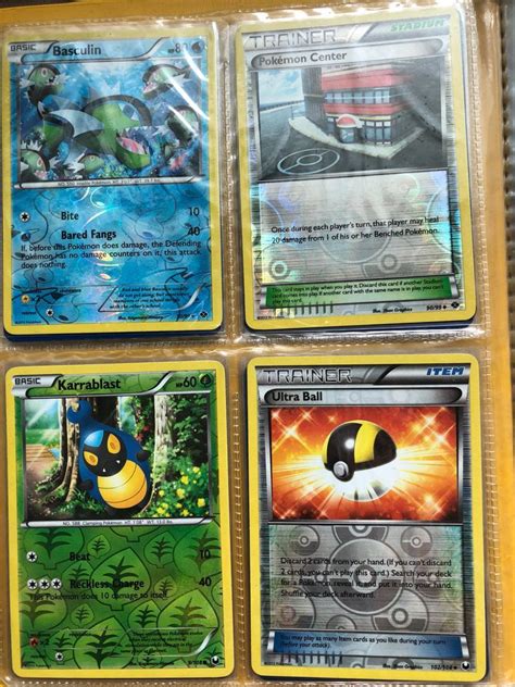 Pokemon Tcg Black White Era Reverse Holos Holo Rares Hobbies Toys