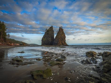 Rialto Beach Split Rock Olympic National Park Sunset Seast Flickr