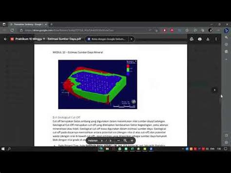 2 Praktikum Minggu 8 Pemodelan Geologi Tambang Resource Estimation