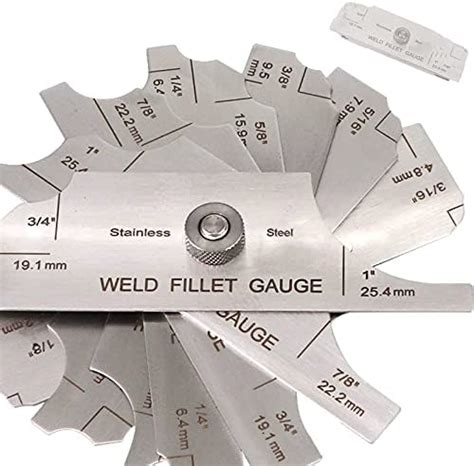 Welding Gauge Kit Weld Fillet Throat Size Leg Length Gage Set In Inch